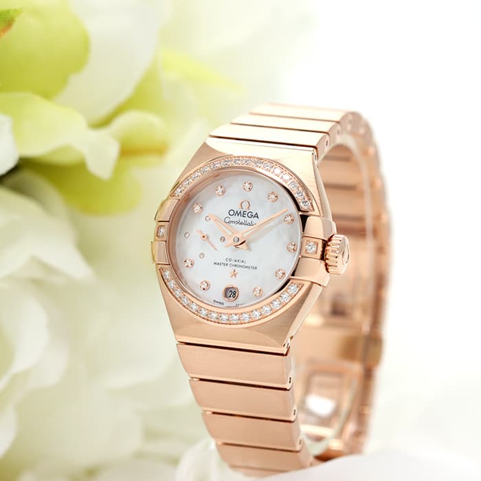 OMEGA オメガ コンステレーション スモールセコンド 27mm 127.55.27.20.55.001 レッドゴールド※ 2