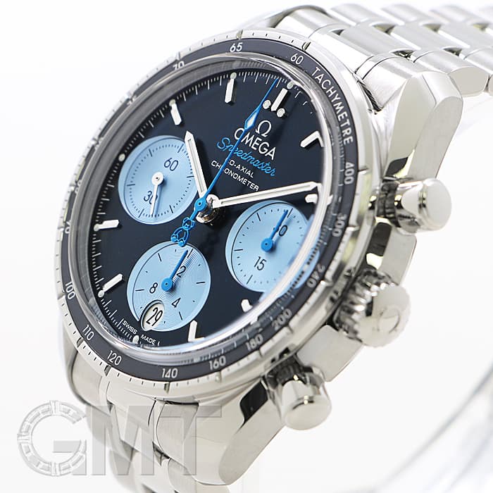 OMEGA オメガ スピードマスター 38 コーアクシャル クロノグラフ ブルー 324.30.38.50.03.002 6