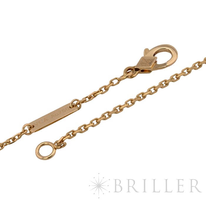 Van Cleef & Arpels ヴァン クリーフ&アーペル アルハンブラ ヴィンテージ アルハンブラ ペンダント ネックレス ギョーシェ イエローゴールド VCARP4KL00 10