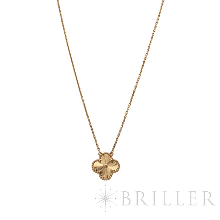 Van Cleef & Arpels ヴァン クリーフ&アーペル アルハンブラ ヴィンテージ アルハンブラ ペンダント ネックレス ギョーシェ イエローゴールド VCARP4KL00 1