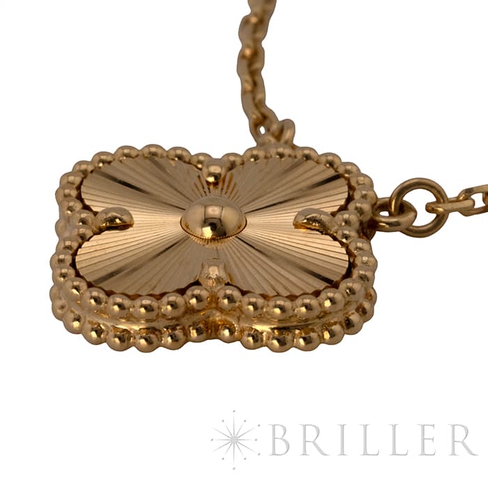 Van Cleef & Arpels ヴァン クリーフ&アーペル アルハンブラ ヴィンテージ アルハンブラ ペンダント ネックレス ギョーシェ イエローゴールド VCARP4KL00 5
