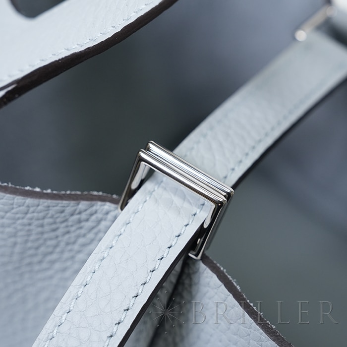 HERMES エルメス ピコタン PM トリヨンクレマンス グリ グラシエ シルバー金具 11