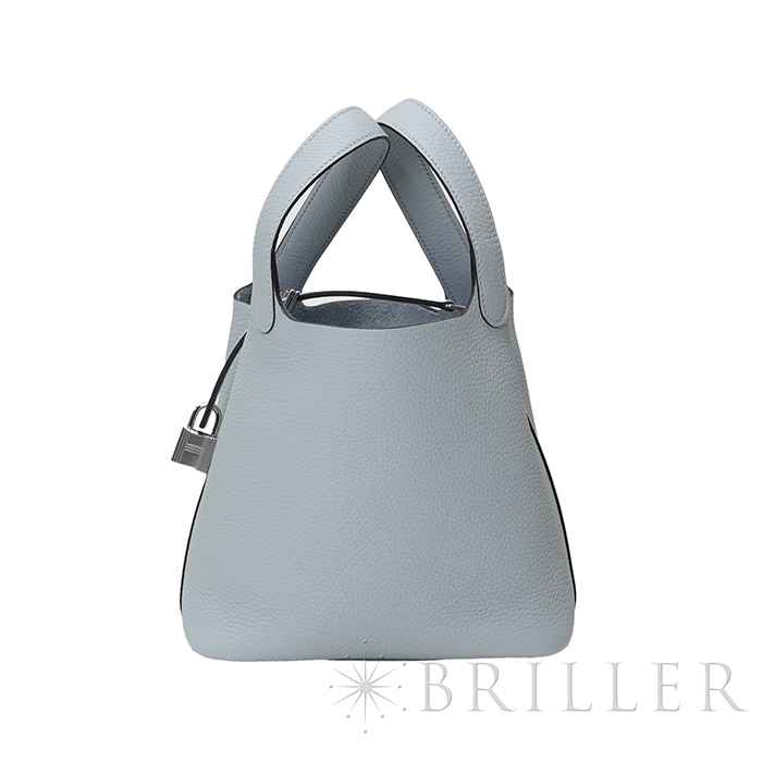 HERMES エルメス ピコタン PM トリヨンクレマンス グリ グラシエ シルバー金具 13