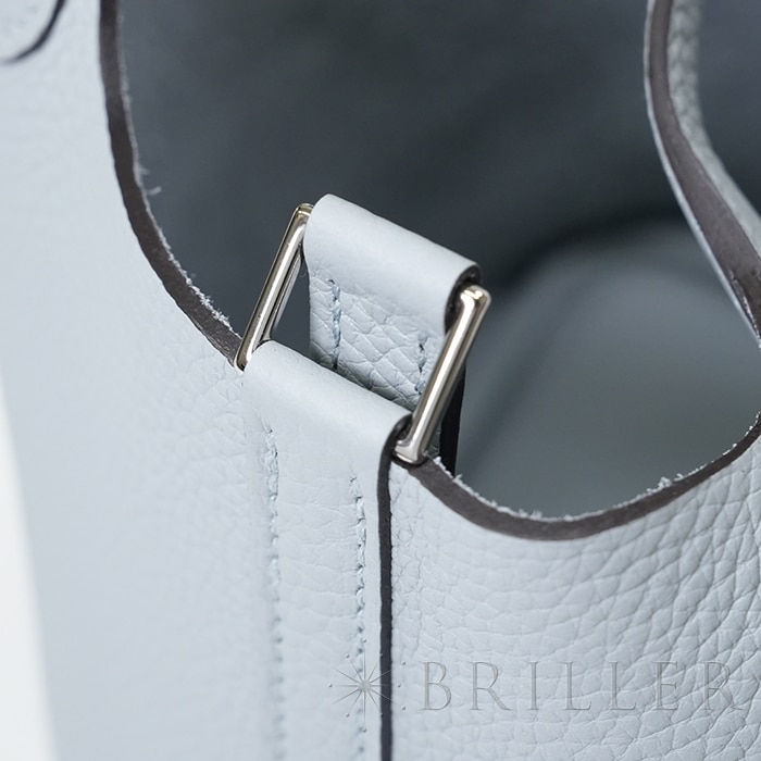 HERMES エルメス ピコタン PM トリヨンクレマンス グリ グラシエ シルバー金具 18