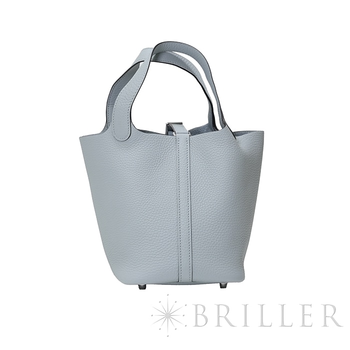 HERMES エルメス ピコタン PM トリヨンクレマンス グリ グラシエ シルバー金具 1