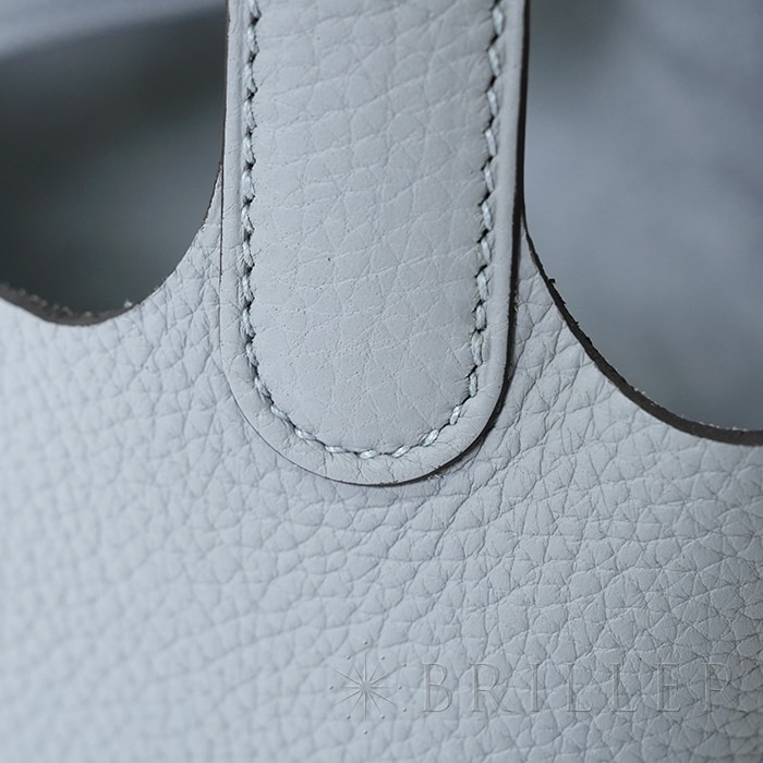 HERMES エルメス ピコタン PM トリヨンクレマンス グリ グラシエ シルバー金具 20