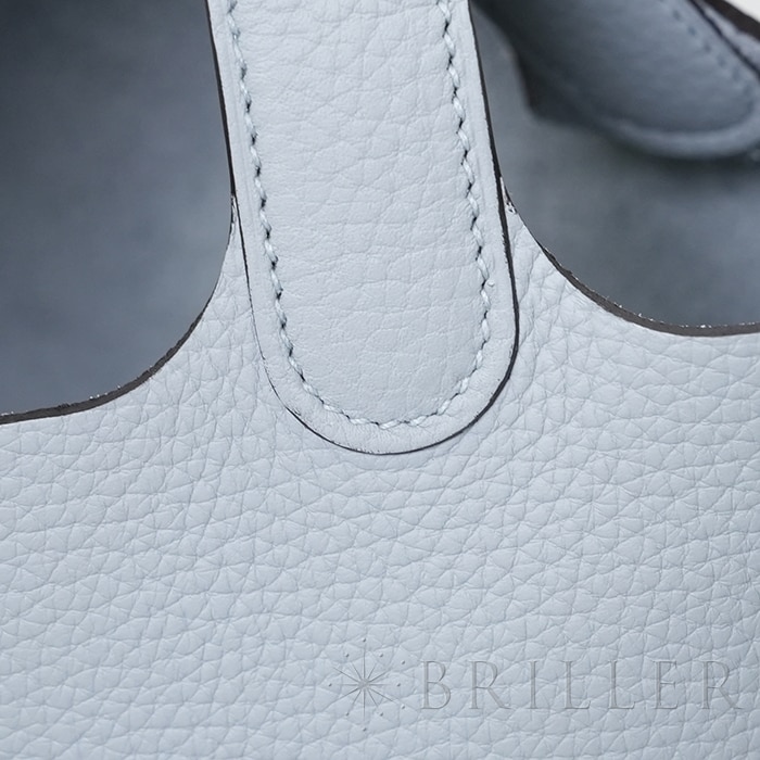 HERMES エルメス ピコタン PM トリヨンクレマンス グリ グラシエ シルバー金具 22