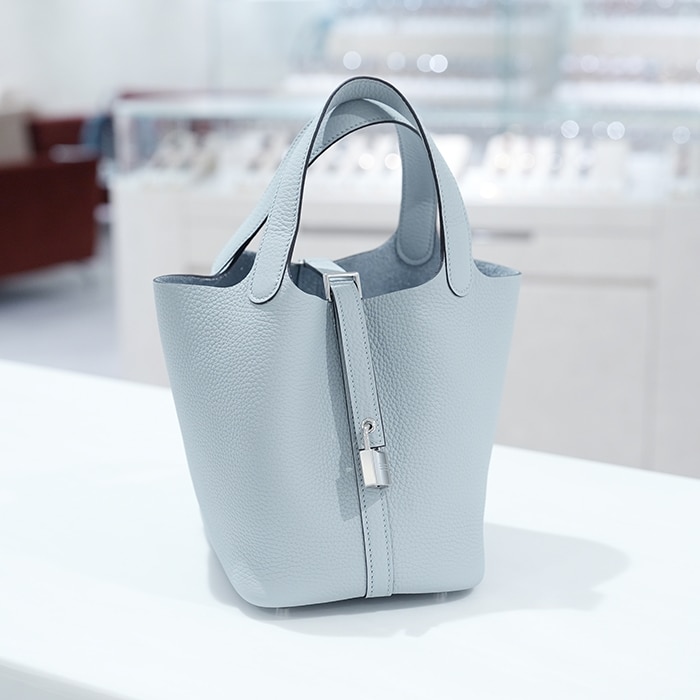 HERMES エルメス ピコタン PM トリヨンクレマンス グリ グラシエ シルバー金具 2