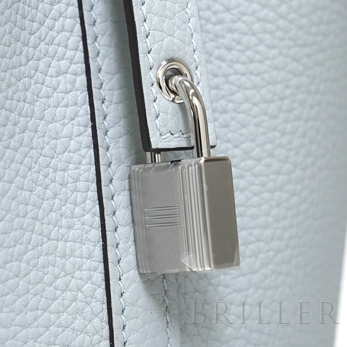 HERMES エルメス ピコタン PM トリヨンクレマンス グリ グラシエ シルバー金具 8