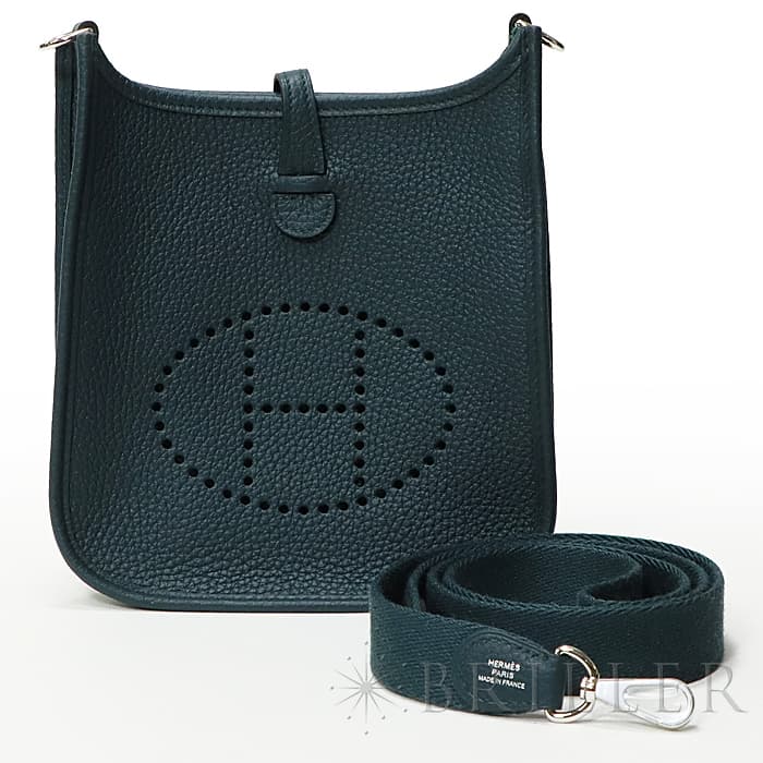 美品【エルメス】エヴリンTPMアマゾーヌ シルバー金具 エルメスエヴリン 16 TPM アマゾーヌ エトゥープ シルバー金具 Y