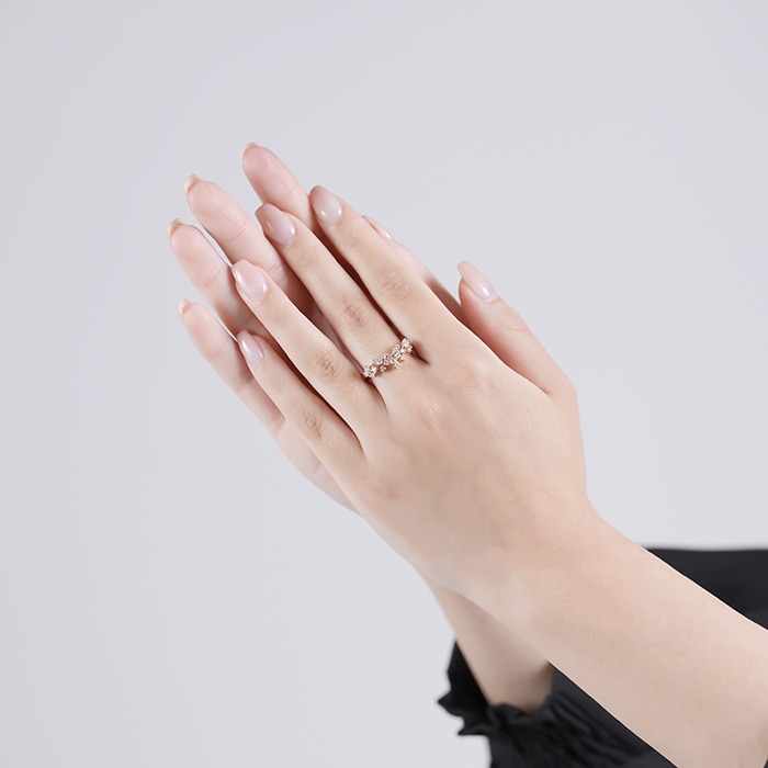 Damiani ダミアーニ ミモザ リング ダイヤモンド ピンクゴールド 11号 20086883 14