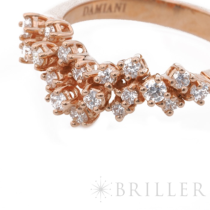 Damiani ダミアーニ ミモザ リング ダイヤモンド ピンクゴールド 11号 20086883 5
