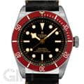 TUDOR チューダー ヘリテージブラックベイ ブラック/レッドベゼル 79230R レザーベルト