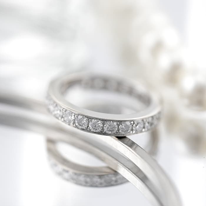 GRAFF グラフ スレッド セット エタニティ リング 1.09ct 8号 2