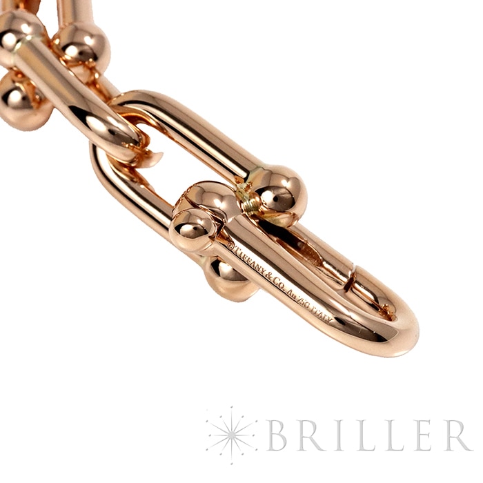 TIFFANY & Co. ティファニー ハードウェア ラージリンク ブレスレット ローズゴールド ラージ 9