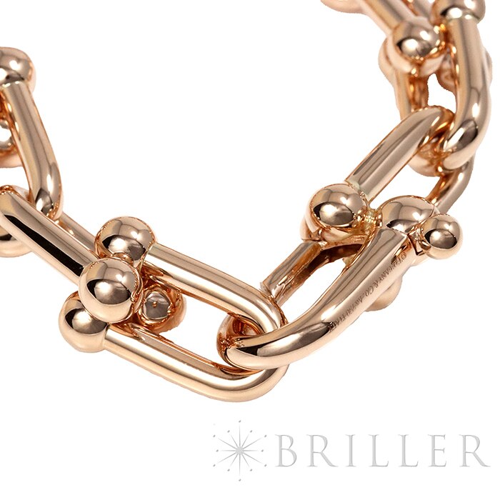 TIFFANY & Co. ティファニー ハードウェア ラージリンク ブレスレット ローズゴールド ラージ 10