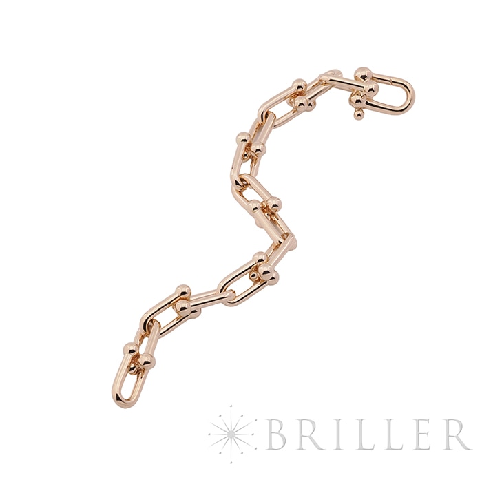 TIFFANY & Co. ティファニー ハードウェア ラージリンク ブレスレット ローズゴールド ラージ 12