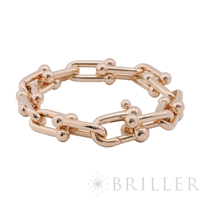 TIFFANY & Co. ティファニー ハードウェア ラージリンク ブレスレット ローズゴールド ラージ 1