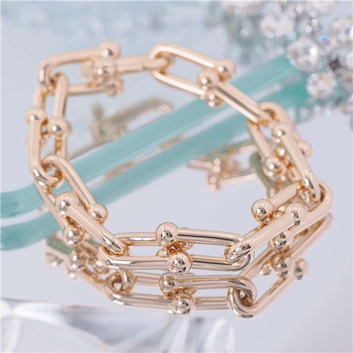 TIFFANY & Co. ティファニー ハードウェア ラージリンク ブレスレット ローズゴールド ラージ 2