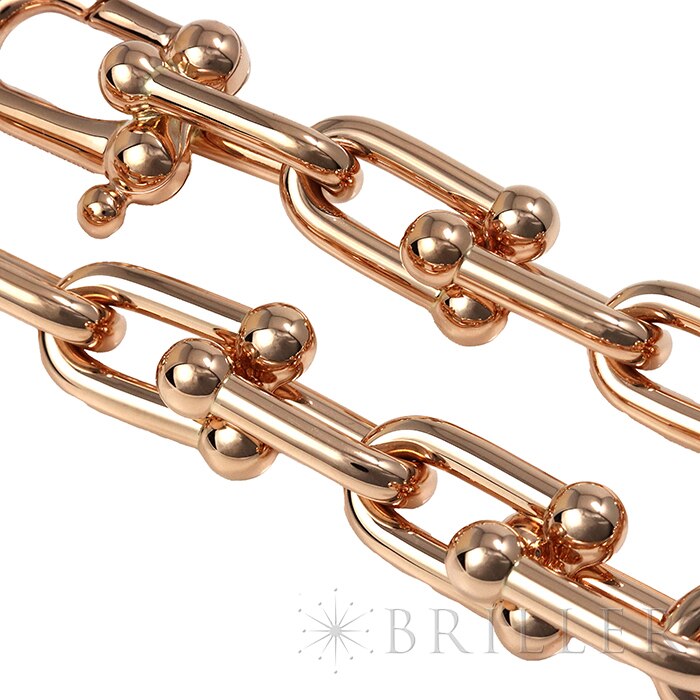 TIFFANY & Co. ティファニー ハードウェア ラージリンク ブレスレット ローズゴールド ラージ 5
