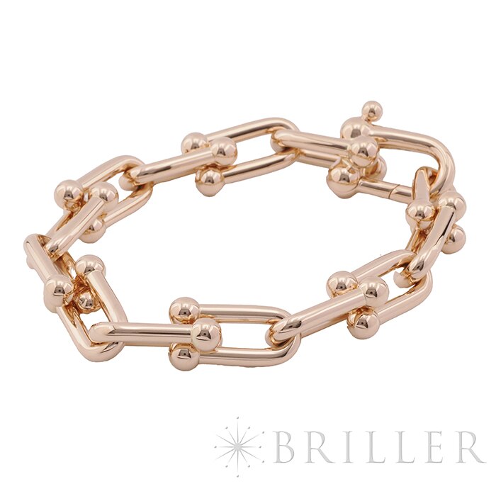 TIFFANY & Co. ティファニー ハードウェア ラージリンク ブレスレット ローズゴールド ラージ 8