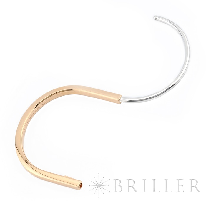TIFFANY & Co. ティファニー ロック ナローバングル ローズゴールド ホワイトゴールド ミディアム 74365078/74365094 12