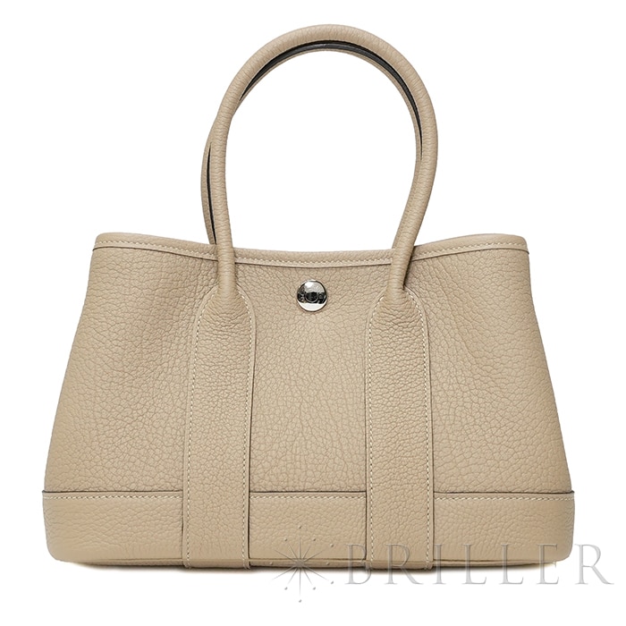HERMES エルメス ガーデンパーティ ネオ・ガーデン ネゴンダ ベージュマルファ シルバー金具 メイン