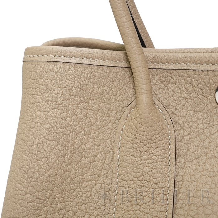 HERMES エルメス ガーデンパーティ ネオ・ガーデン ネゴンダ ベージュマルファ シルバー金具 21