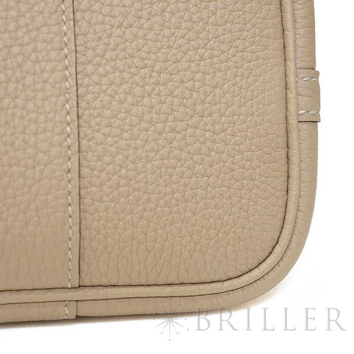HERMES エルメス ガーデンパーティ ネオ・ガーデン ネゴンダ ベージュマルファ シルバー金具 27