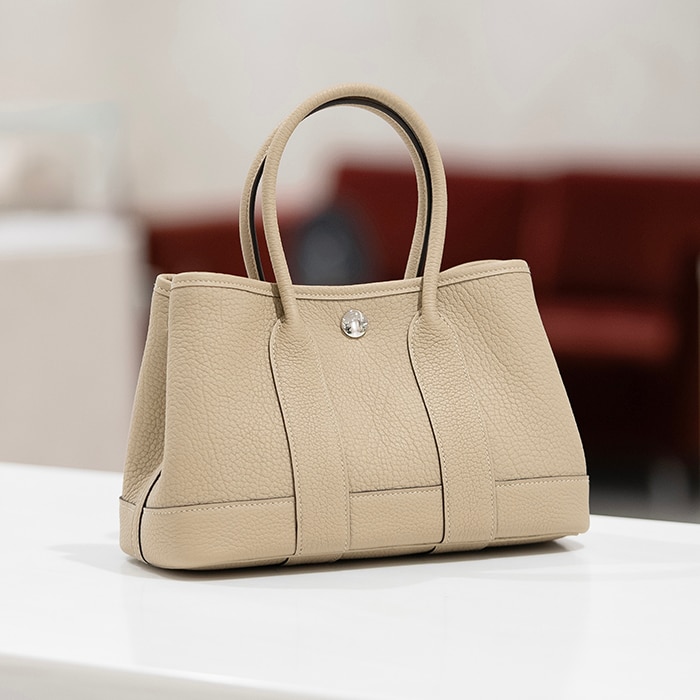 HERMES エルメス ガーデンパーティ ネオ・ガーデン ネゴンダ ベージュマルファ シルバー金具 2