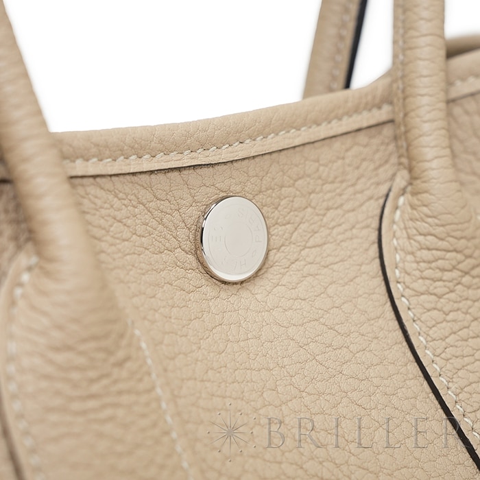 HERMES エルメス ガーデンパーティ ネオ・ガーデン ネゴンダ ベージュマルファ シルバー金具 3