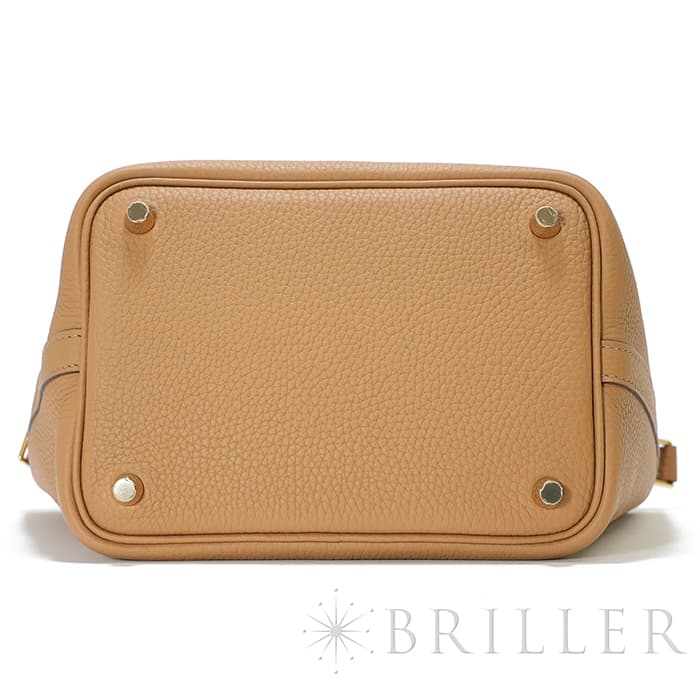 HERMES エルメス ピコタン ロック PM トリヨンクレマンス ビスキュイ ゴールド金具 9