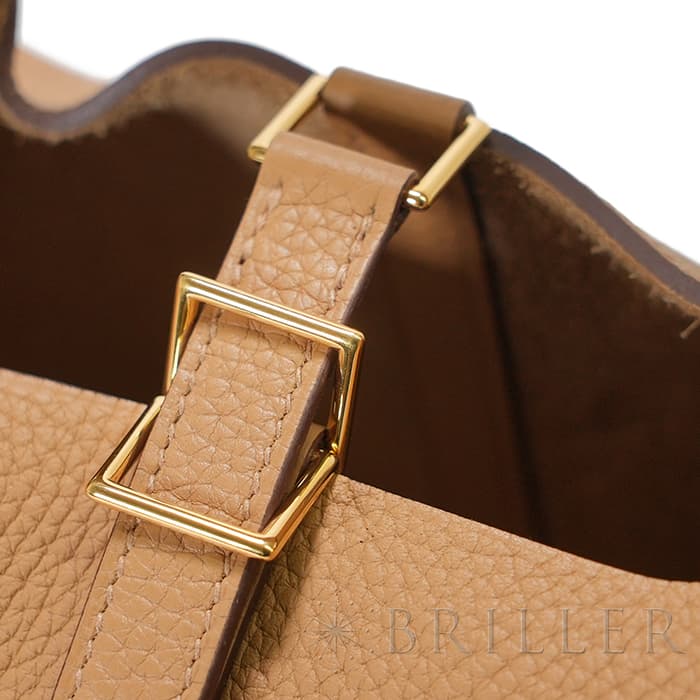 HERMES エルメス ピコタン ロック PM トリヨンクレマンス ビスキュイ ゴールド金具 11