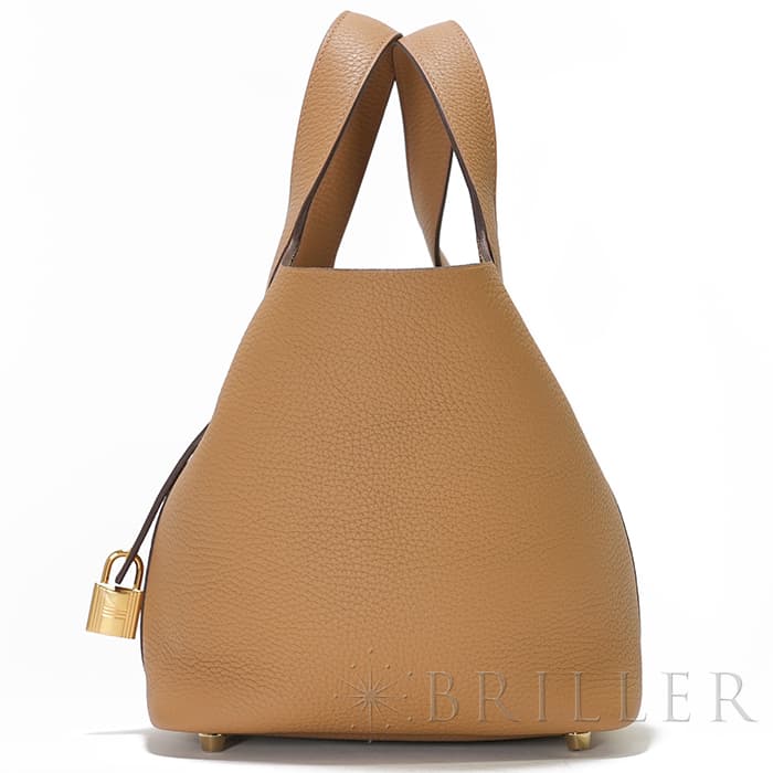 HERMES エルメス ピコタン ロック PM トリヨンクレマンス ビスキュイ ゴールド金具 12