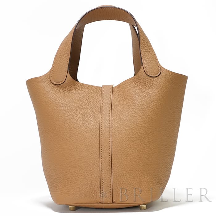 HERMES エルメス ピコタン ロック PM トリヨンクレマンス ビスキュイ ゴールド金具 1