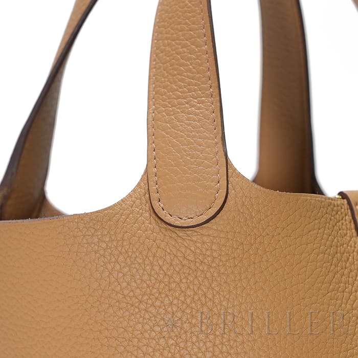 HERMES エルメス ピコタン ロック PM トリヨンクレマンス ビスキュイ ゴールド金具 19