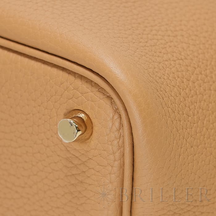 HERMES エルメス ピコタン ロック PM トリヨンクレマンス ビスキュイ ゴールド金具 22