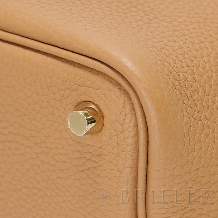 HERMES エルメス ピコタン ロック PM トリヨンクレマンス ビスキュイ ゴールド金具 24