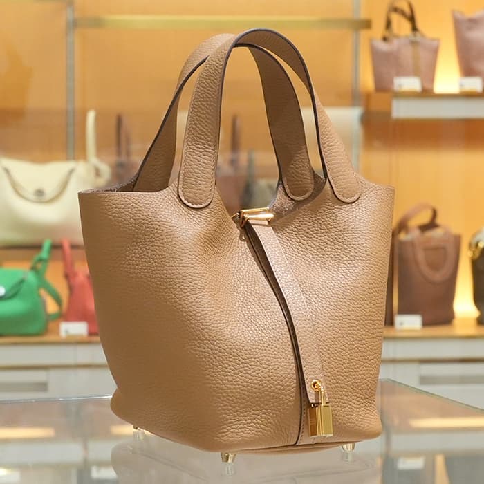 HERMES エルメス ピコタン ロック PM トリヨンクレマンス ビスキュイ ゴールド金具 2