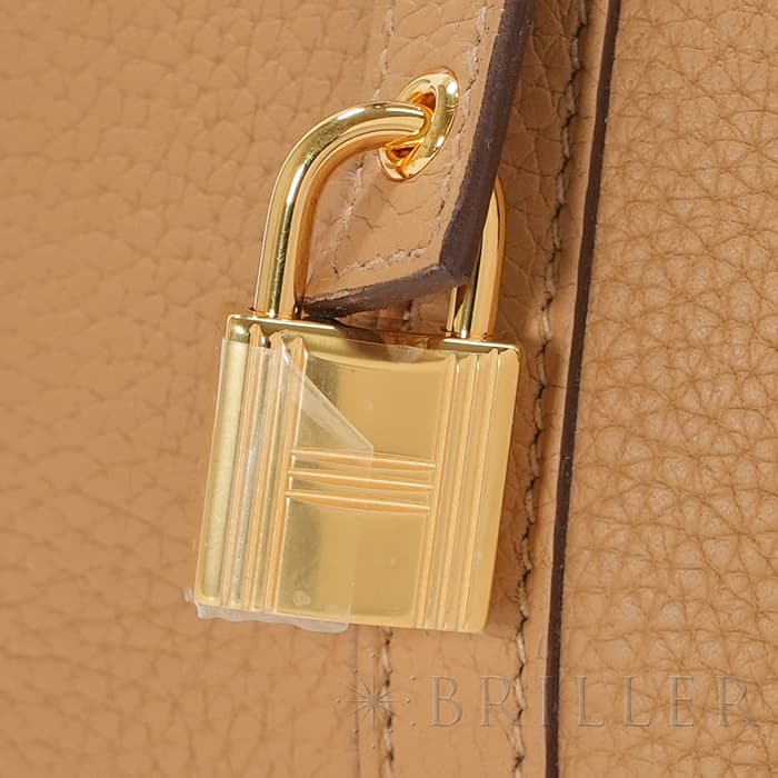 HERMES エルメス ピコタン ロック PM トリヨンクレマンス ビスキュイ ゴールド金具 3