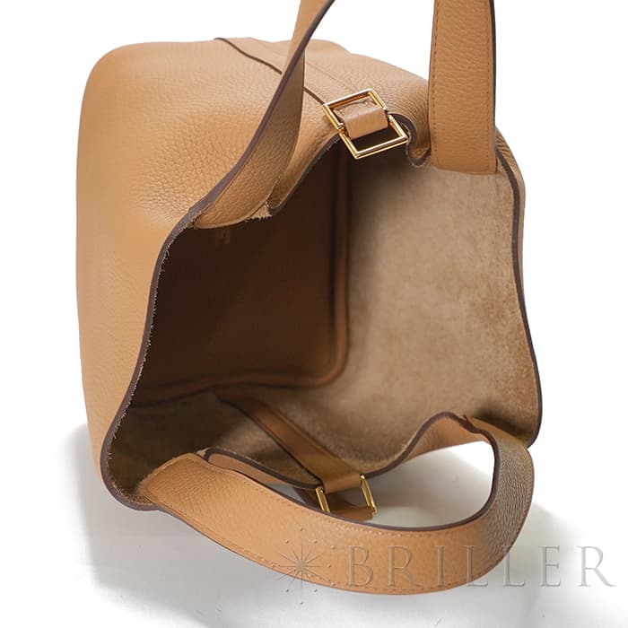HERMES エルメス ピコタン ロック PM トリヨンクレマンス ビスキュイ ゴールド金具 4
