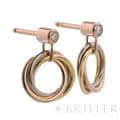 CARTIER カルティエ トリニティ ピアス イエローゴールド ピンクゴールド ホワイトゴールド ダイヤモンド CRB8043200 9
