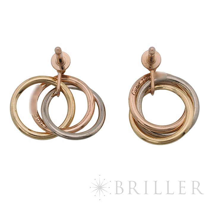 CARTIER カルティエ トリニティ ピアス イエローゴールド ピンクゴールド ホワイトゴールド ダイヤモンド CRB8043200 1