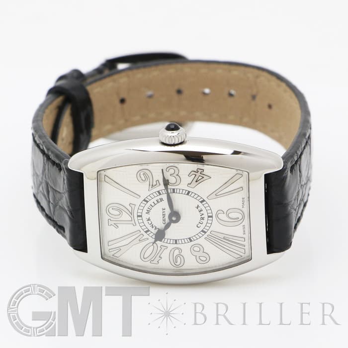 FRANCK MULLER フランク・ミュラー トノーカーべックス 1752QZ REL V-R  アンサンブル シルバー ブラックレザー 9