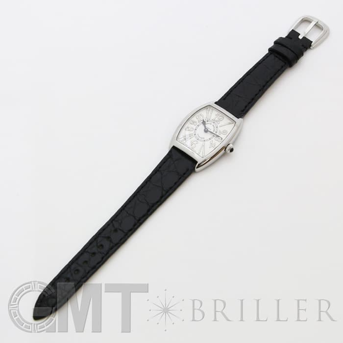 FRANCK MULLER フランク・ミュラー トノーカーべックス 1752QZ REL V-R  アンサンブル シルバー ブラックレザー 21