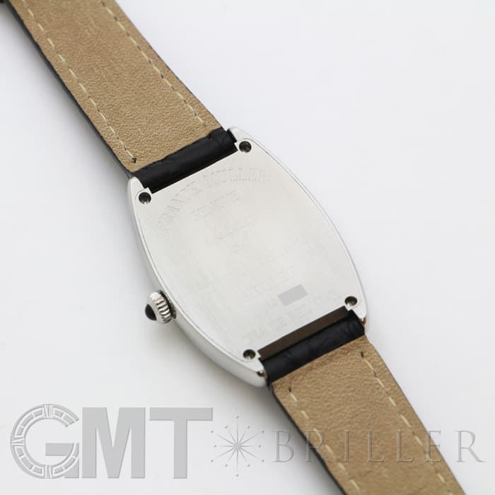 FRANCK MULLER フランク・ミュラー トノーカーべックス 1752QZ REL V-R  アンサンブル シルバー ブラックレザー 23