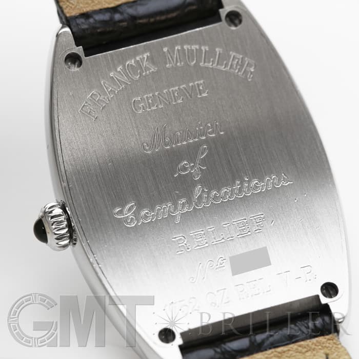 FRANCK MULLER フランク・ミュラー トノーカーべックス 1752QZ REL V-R  アンサンブル シルバー ブラックレザー 6