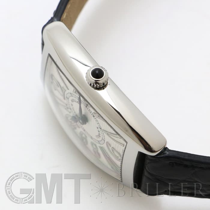 FRANCK MULLER フランク・ミュラー トノーカーべックス 1752QZ REL V-R  アンサンブル シルバー ブラックレザー 8