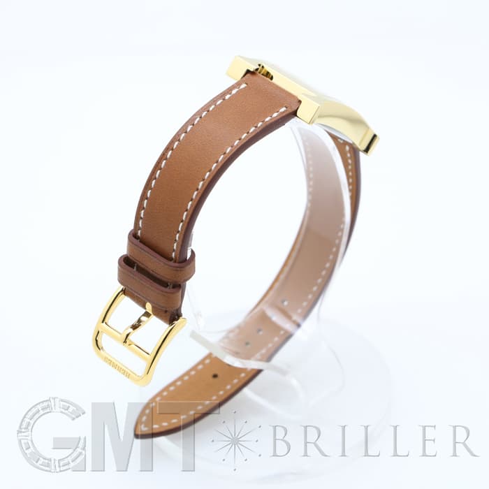 HERMES エルメス Hウォッチ HH1.201.131/VBA 036734WW00  Hウォッチゴールドプレーテッド ナチュラルブラウン 11