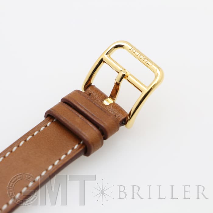 HERMES エルメス Hウォッチ HH1.201.131/VBA 036734WW00  Hウォッチゴールドプレーテッド ナチュラルブラウン 21